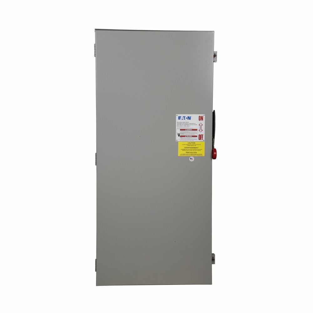 DH264FRK K Series Heavy Duty Fusible Rainproof Safety Switch, 600 V AC, 200 A, 50 hp, DPST Contact, 2 Poles