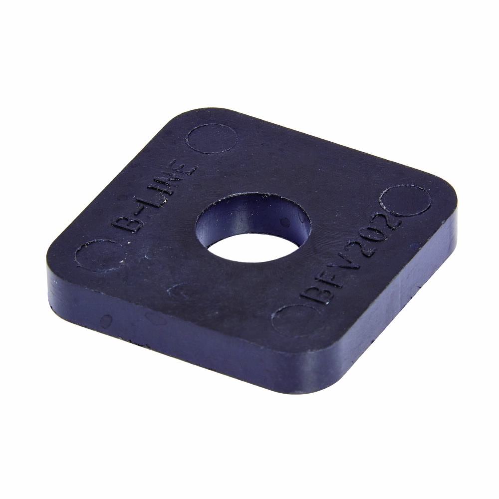 Eaton B-Line series square washer, 1.62" H x 1.62" L x 1.62" W, Steel, Square washer for 1/2 bolt