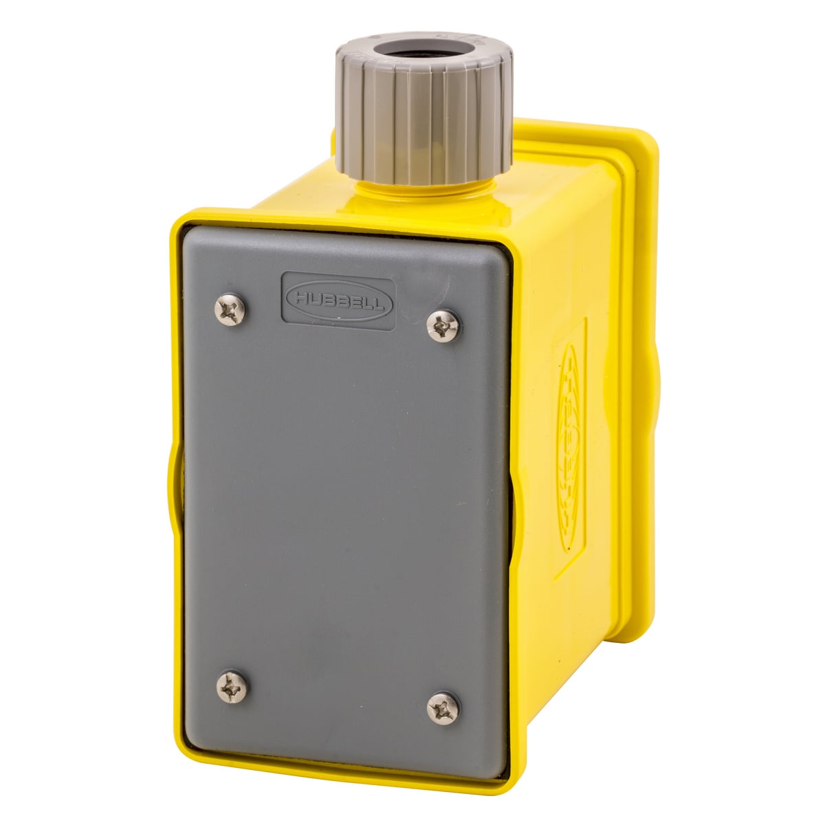 HBLPOB1 Standard Sized Weatherproof Fabricated Portable Outlet Box, 32 cu-in Capacity, 1 Gangs, (1) Knockouts, 5.38 in L x 4.2 in W x 3.18 in H
