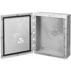 Circuit Safe Noryl JIC Enclosure Assembly with Medium Hinged Opaque Cover, Internal Dimensions Length 27.25 Inches, Width 21.25 Inches, Depth 8.28 Inches, External Dimensions Length 30.50 Inches, Width 24.50 Inches, Depth 10.36 Inches