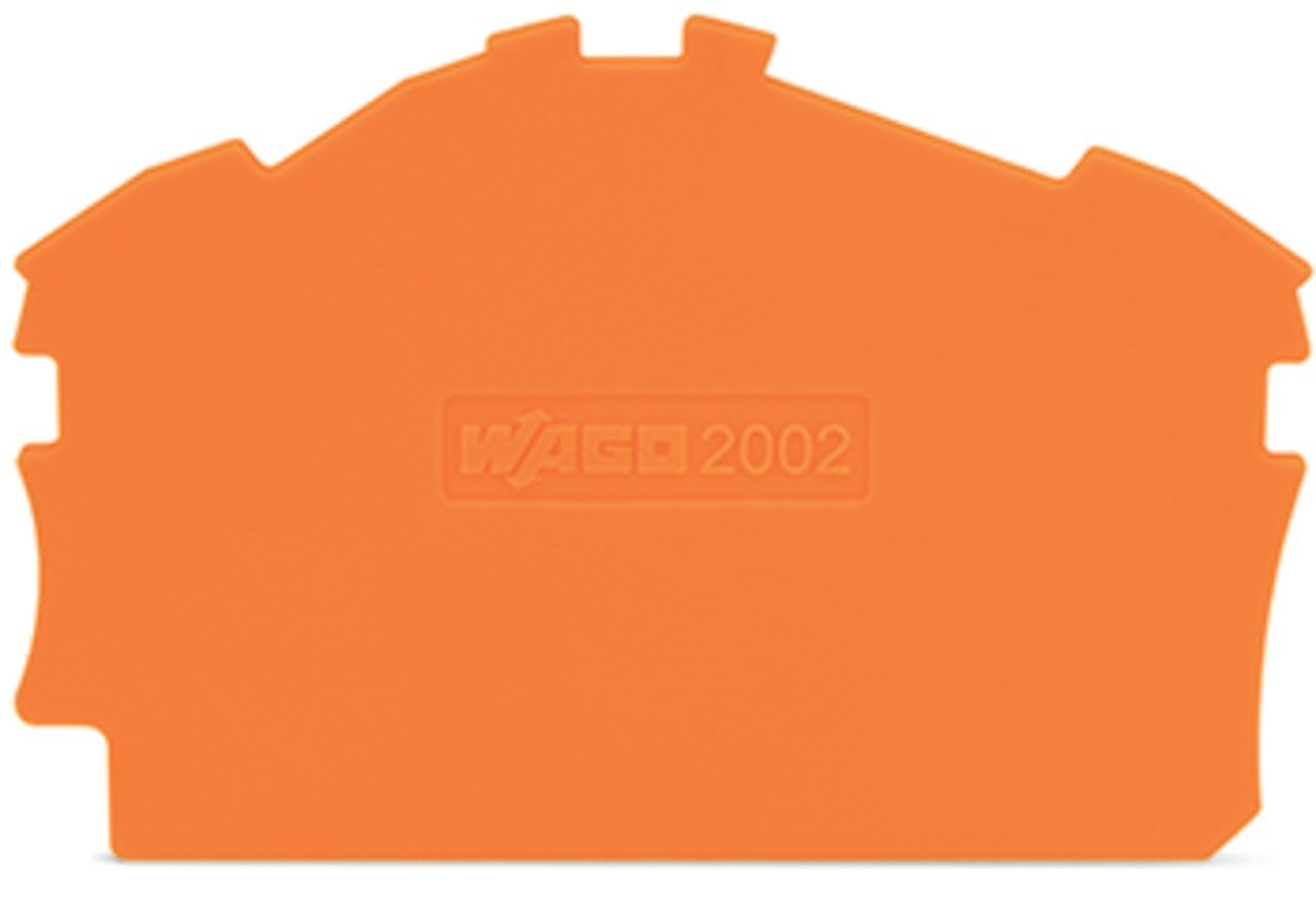 2002-6392 Half Sine End and Intermediate Plate, Polyamide, Orange