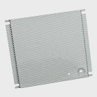 Perforated Panel for Screw Cover, Type 1, fits 18x18, Gray, Steel