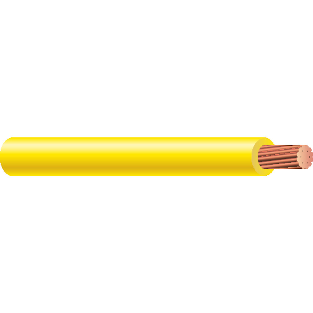411100552 Type TEW/MTW Building Wire, 600 V AC, (1) 6 AWG Bare Copper Conductor, 500 ft L, Green