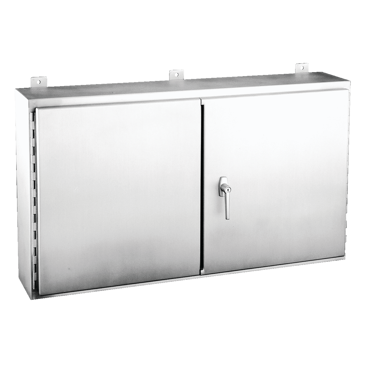 A306010WFSSLP A12SW 2-Door Enclosure, 30 in L x 60 in W x 10 in D, NEMA 12/IP66 NEMA Rating, 304 Stainless Steel