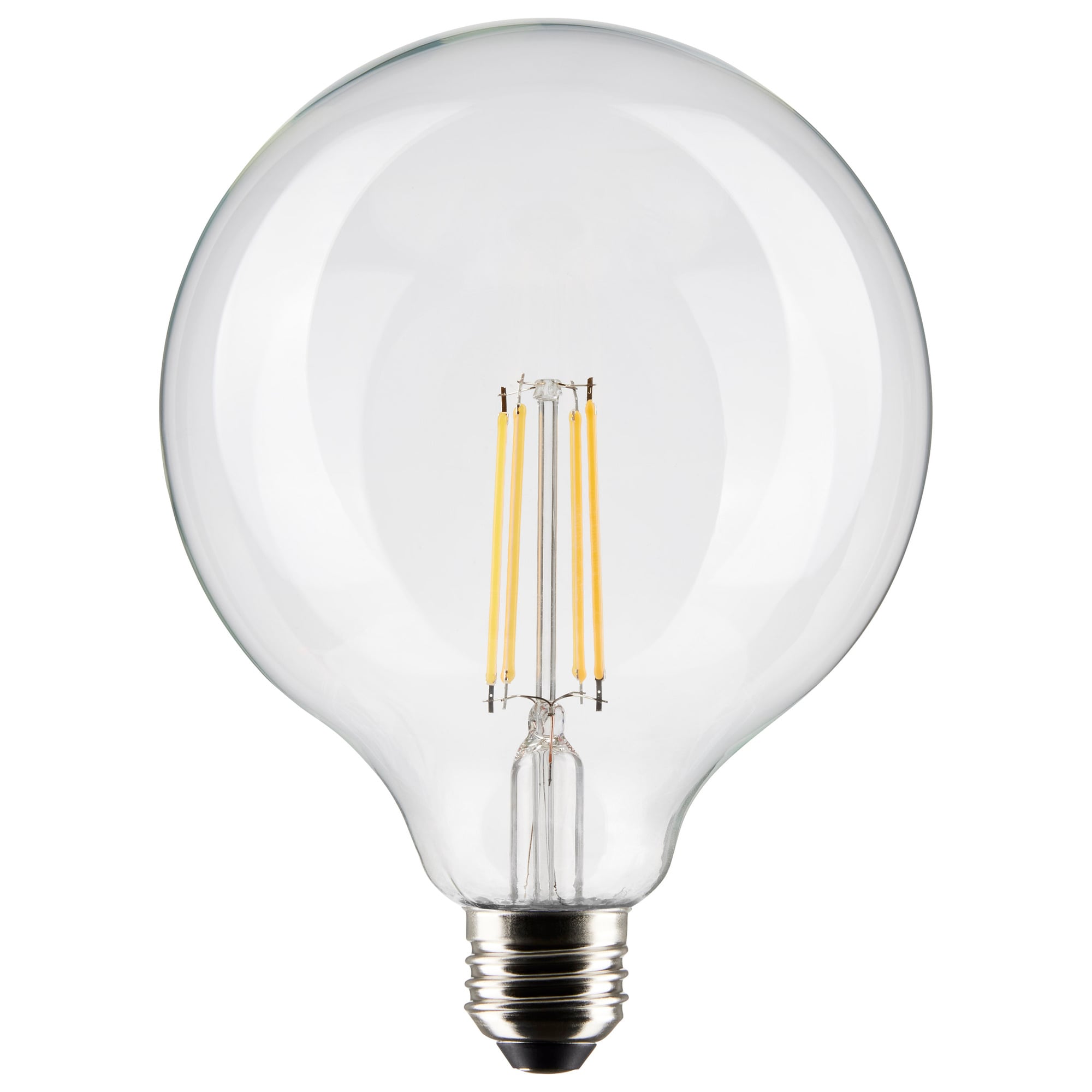 S21258 Dimmable Light Bulb, 8 W, 100 W Incandescent Equivalent, E26 Lamp Base, G40 Shape, 800 Lumens