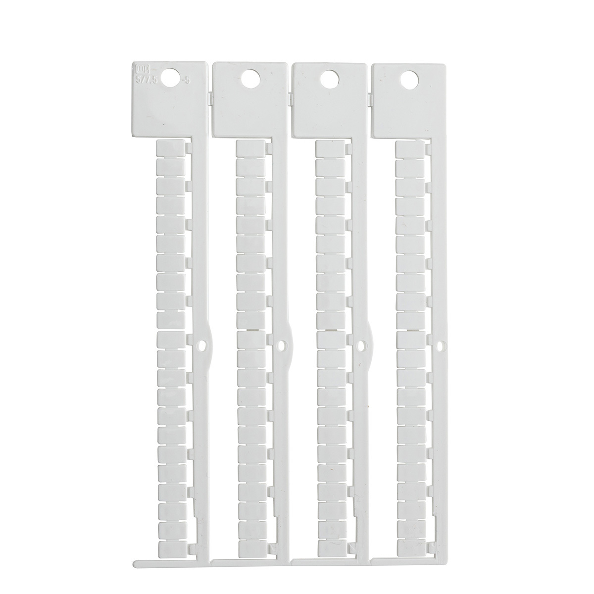 SA5465 Flame-Retardant Regular Terminal Block Tag, 5 mm W, B-236 Polycarbonate, White