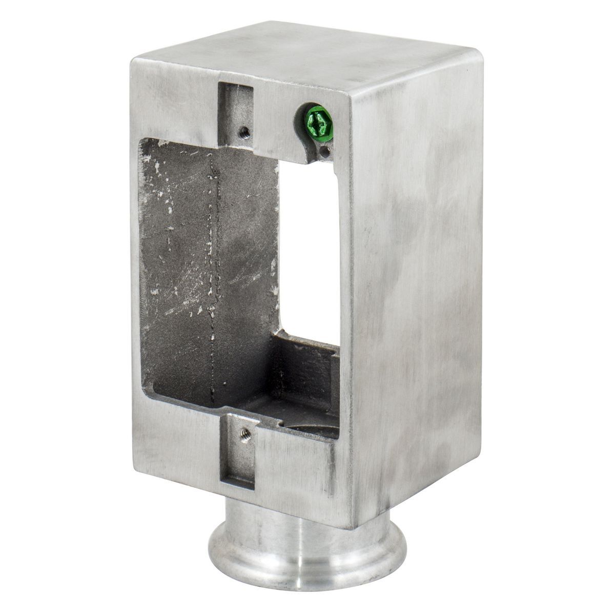 SA6685G Standard Grounded Large Capacity Single Service Pedestal With 3/4 in NPT Hub, 2 Outlets, 2 Gangs, Aluminum