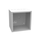 10x8x10 Screw Cover Type 1 UL Listed Steel Knockouts ANSI 61 Gray Cover with Teardrop Slots Mounting Holes in Back