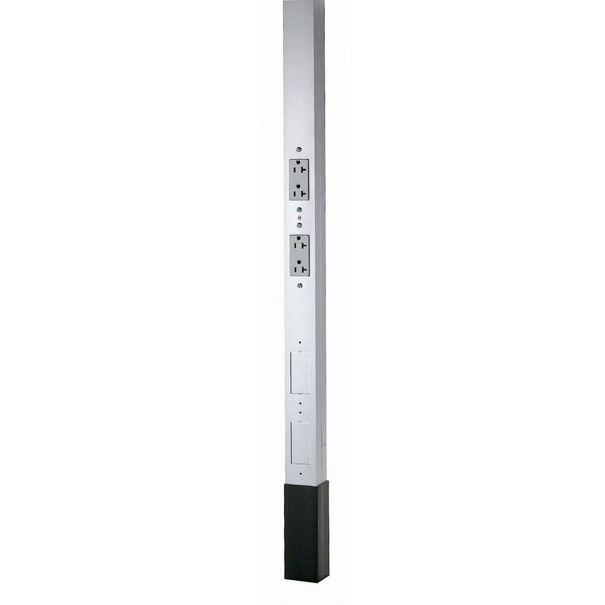 HBLPP10AAL 3-Service Pre-Wired Service Pole, 10 ft 2 in L x 2.13 in W, Aluminum
