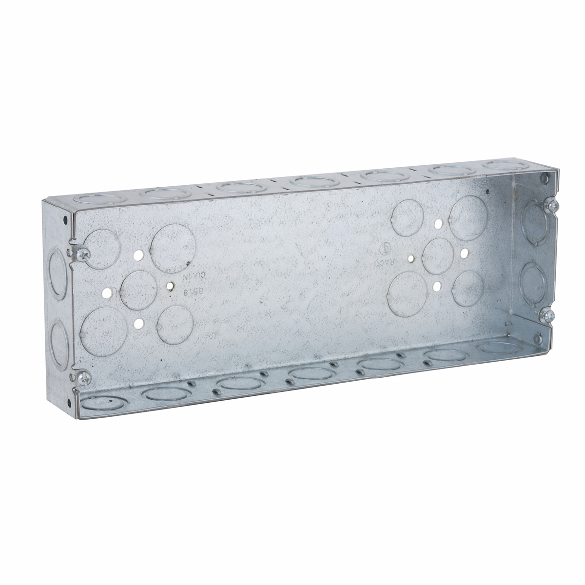 954 Gang Box, Steel, 85.8 cu-in Capacity, 5 Gangs, 28 Knockouts