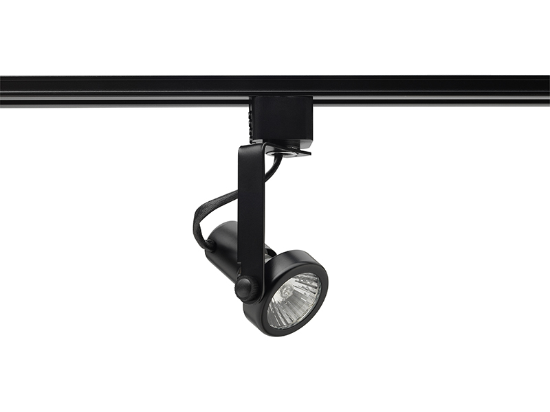 R711 BL Line Voltage Track Head, Incandescent Lamp, 120 V AC, Open Back Head, 3-1/2 in Max Extension