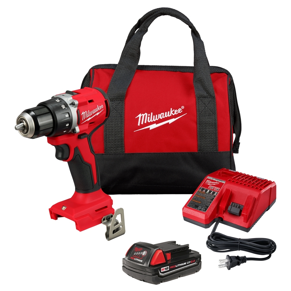 3601-21P Compact Brushless Drill Driver, 1/2 in Chuck, 18 V, 0 to 500, 0 to 1800 rpm No-Load, 6-1/2 in OAL, Li-Ion Battery