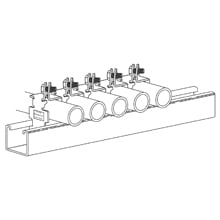 B2608ZN Twist Ear B2000 1-Piece Pipe Clamp, 1/2 in Conduit, 300 lb Load, Steel