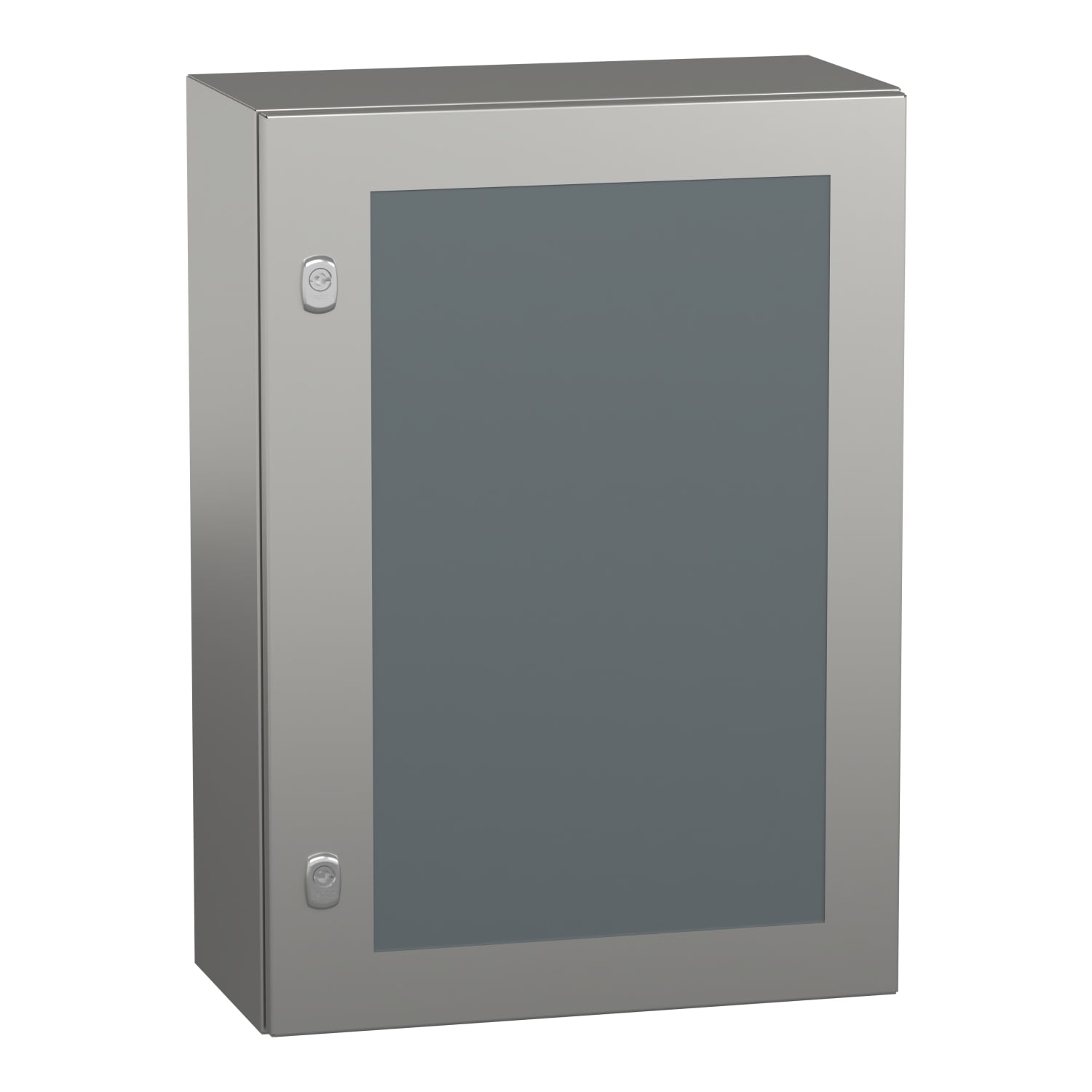 NSYS3X7525T Spacial S3X 1-Door Compact Multi-Purpose Wall Mount Enclosure, 500 mm W x 250 mm D x 700 mm H, 304L Stainless Steel/Zamak/Securit Glass