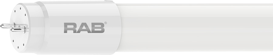 T8-15-48G-840-SE-BYP 4 ft Linear LED Tube Lamp, Glass, T8 Single Ended, G13, 15W, 1800 LM, 4000K, 100/277V, Non-Dimmable 