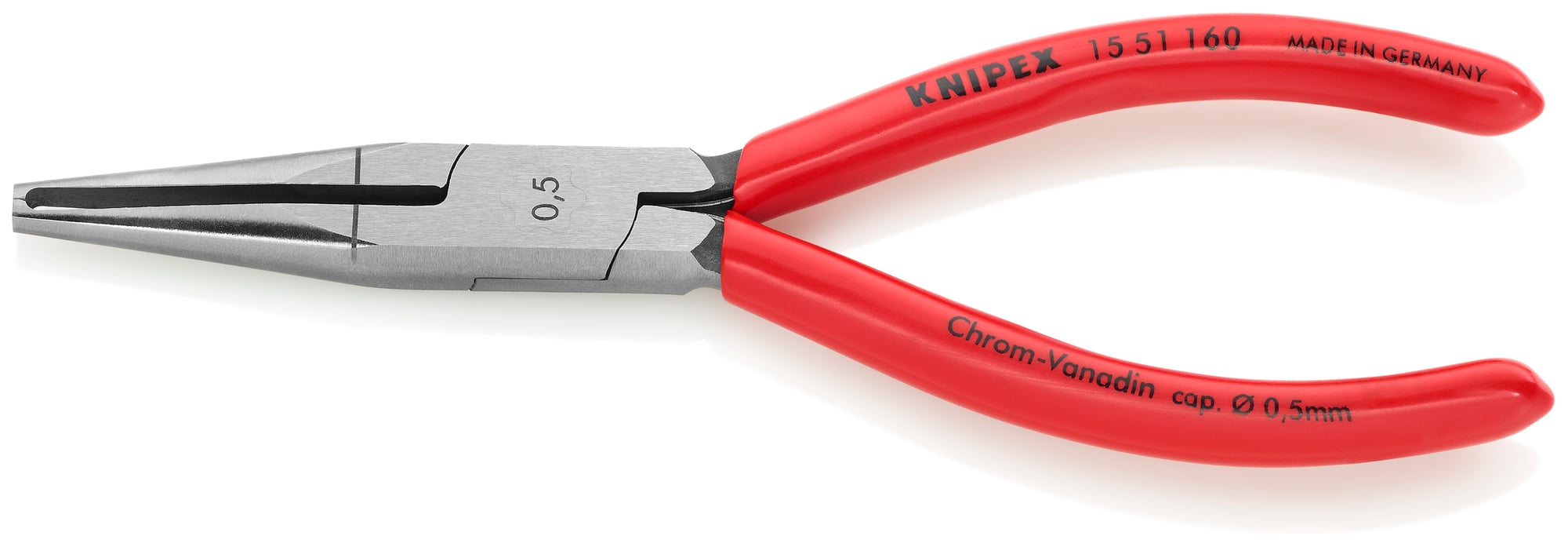 End-Type Wire Stripper 0.5 mm, 6 1/4 in., Non-Slip Plastic