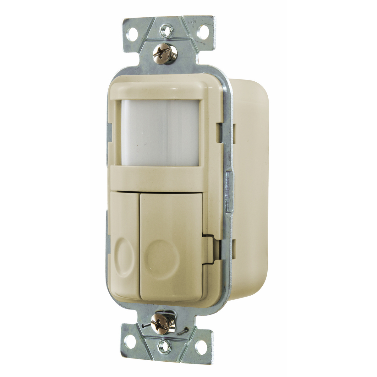 WS1025NI WS Series Dual Circuit Wall Switch Vacancy Sensor With Night Light and Neutral, 120 VAC, Passive Infrared Sensor, 1200 sq-ft Coverage