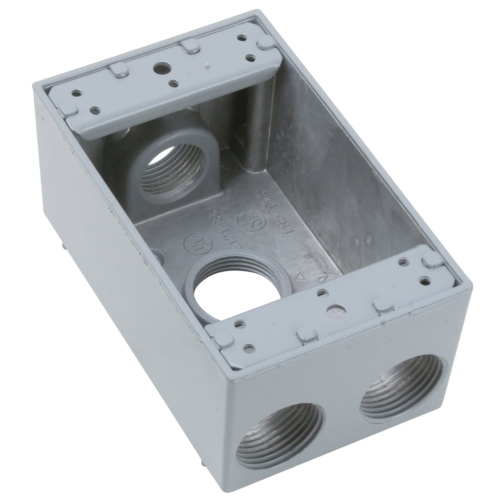 WPB34 Weatherproof Single Gang Box, Gray