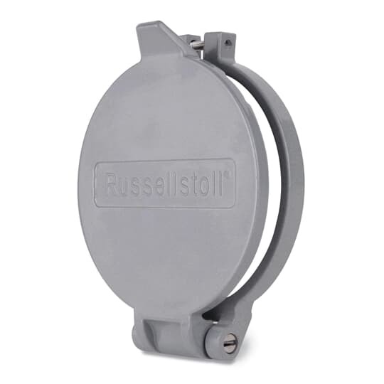 DFC20 Russellstoll MaxGard Weathertight Flap Cap Assembly, Aluminum