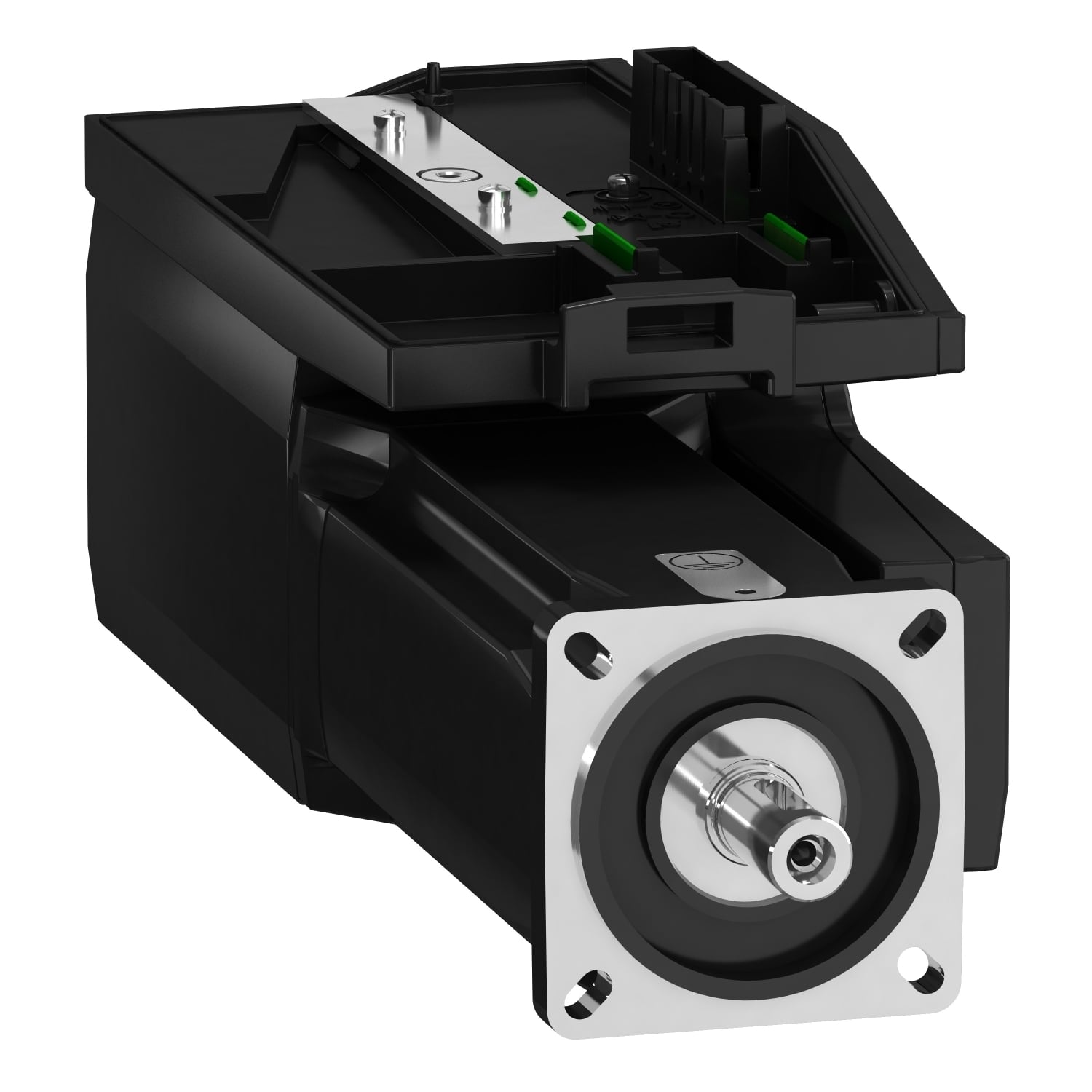 BMI0702P06A 3-Phase 10-Pole Smooth Shaft End Servo Motor, 208 to 480 V, 9.6 A, 8000 rpm Speed
