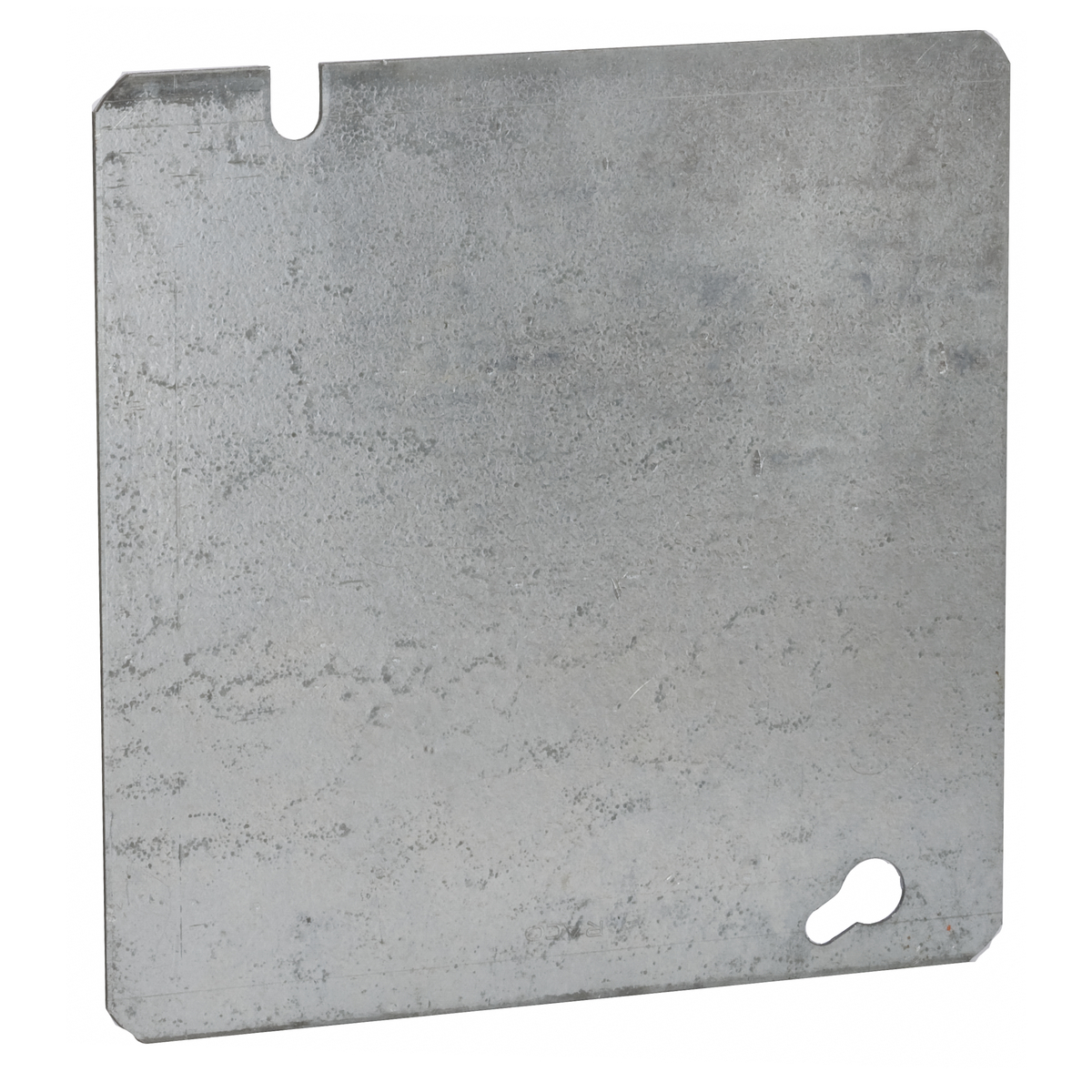 832 Flat Box Cover, 4.688 in L x 4.688 in W, Blank Cover, Drawn Steel