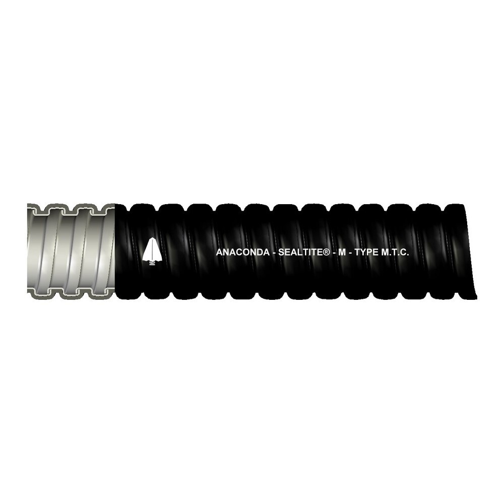 38348 Type MTC Standard Liquid Tight Flexible Metal Conduit, 1-1/4 in Trade, 1.37 to 1.395 in ID x 1.565 to 1.595 in OD, 250 ft Reel L, Thermoplastic PVC/Steel