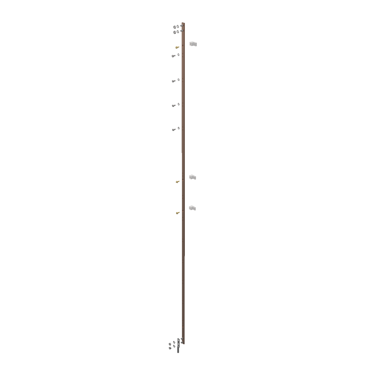 DG36 DBG Vertical Ground Bar Kit, 36 in L x 5/8 in W x 1/4 in H