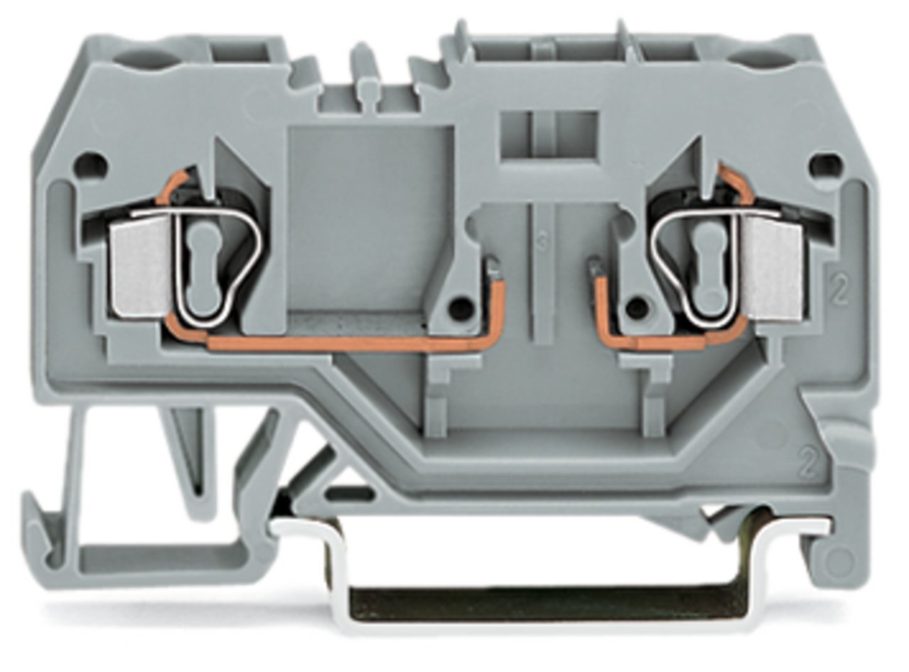 281-916 Terminal Block, 400 V AC, 10 A, 28 to 12 AWG Wire, DIN Rail Mount