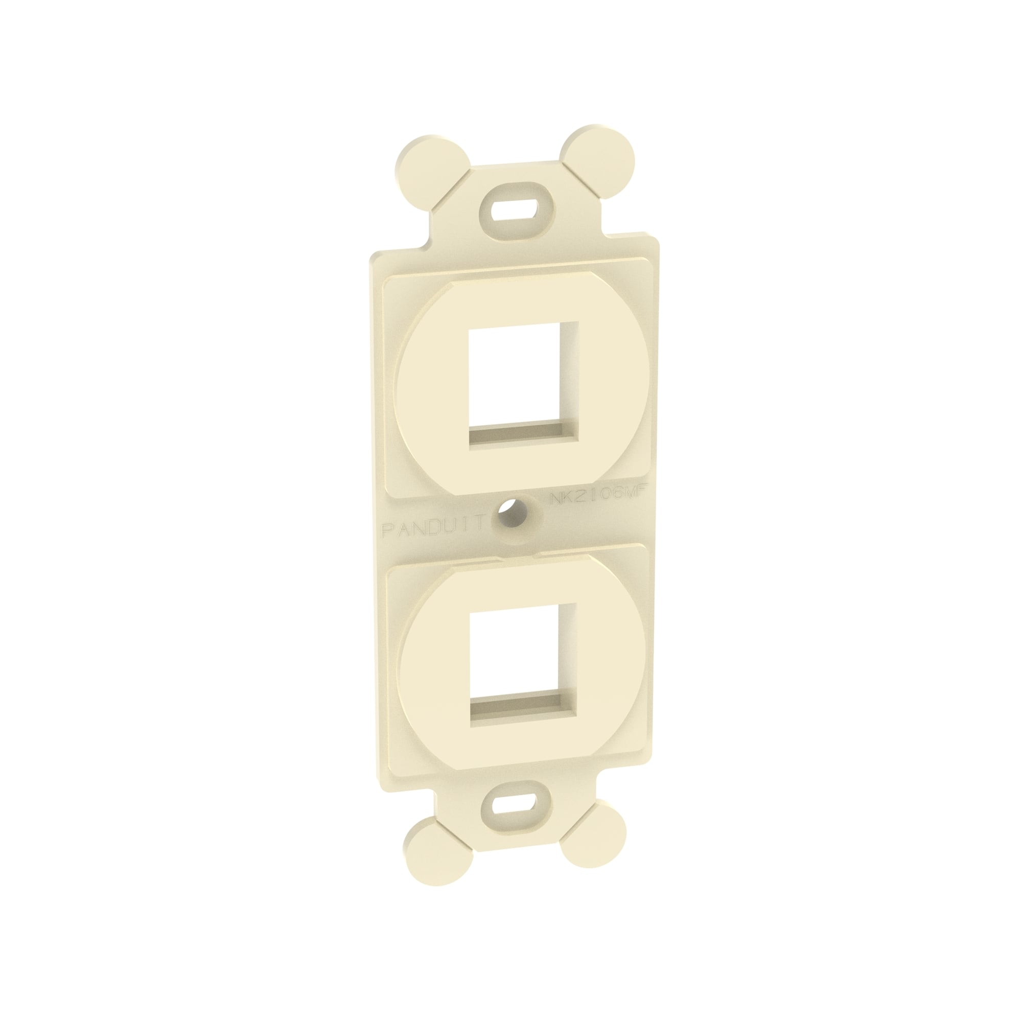 NetKey Adapter, 2-Port, Electric Ivory, 106 NEMA Style