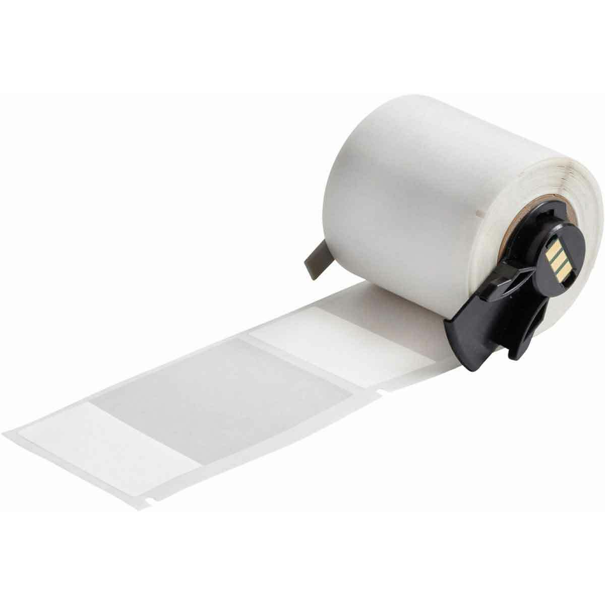 M6-66-427 Self-Laminating Wrap Around Wire and Cable Label, 1.938 in L x 3.15 in W, White/Clear, Vinyl