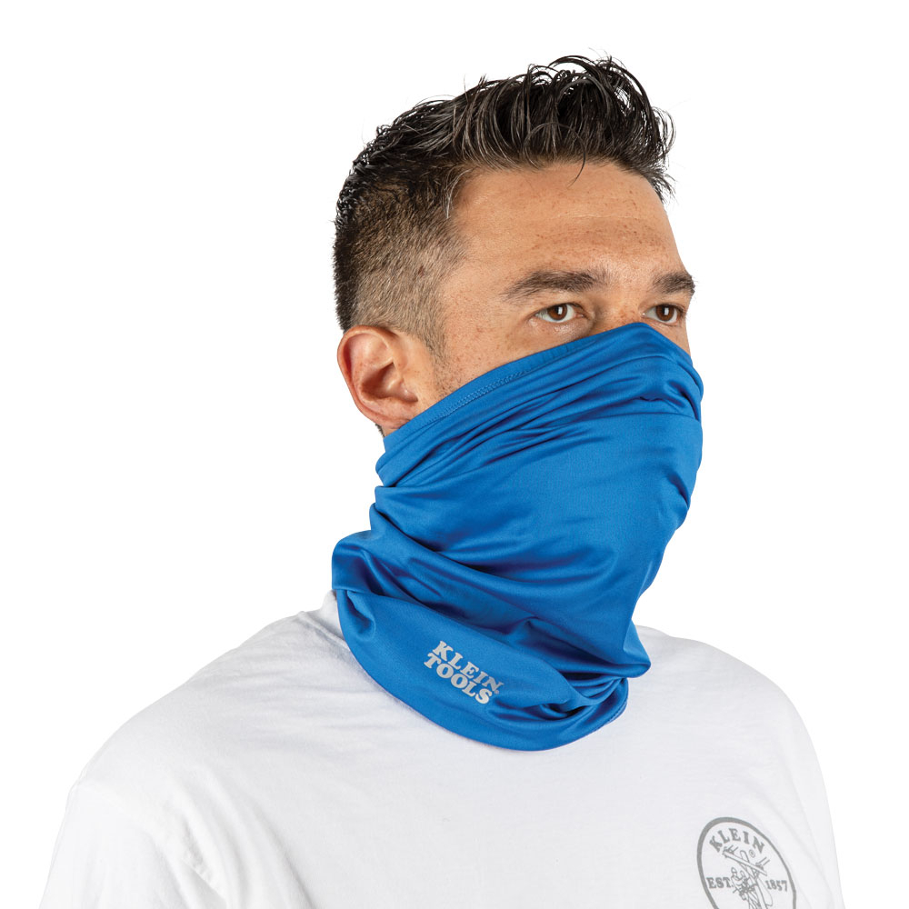 60439 Neck and Face Cooling Band, Universal, Blue, Polyester/Spandex