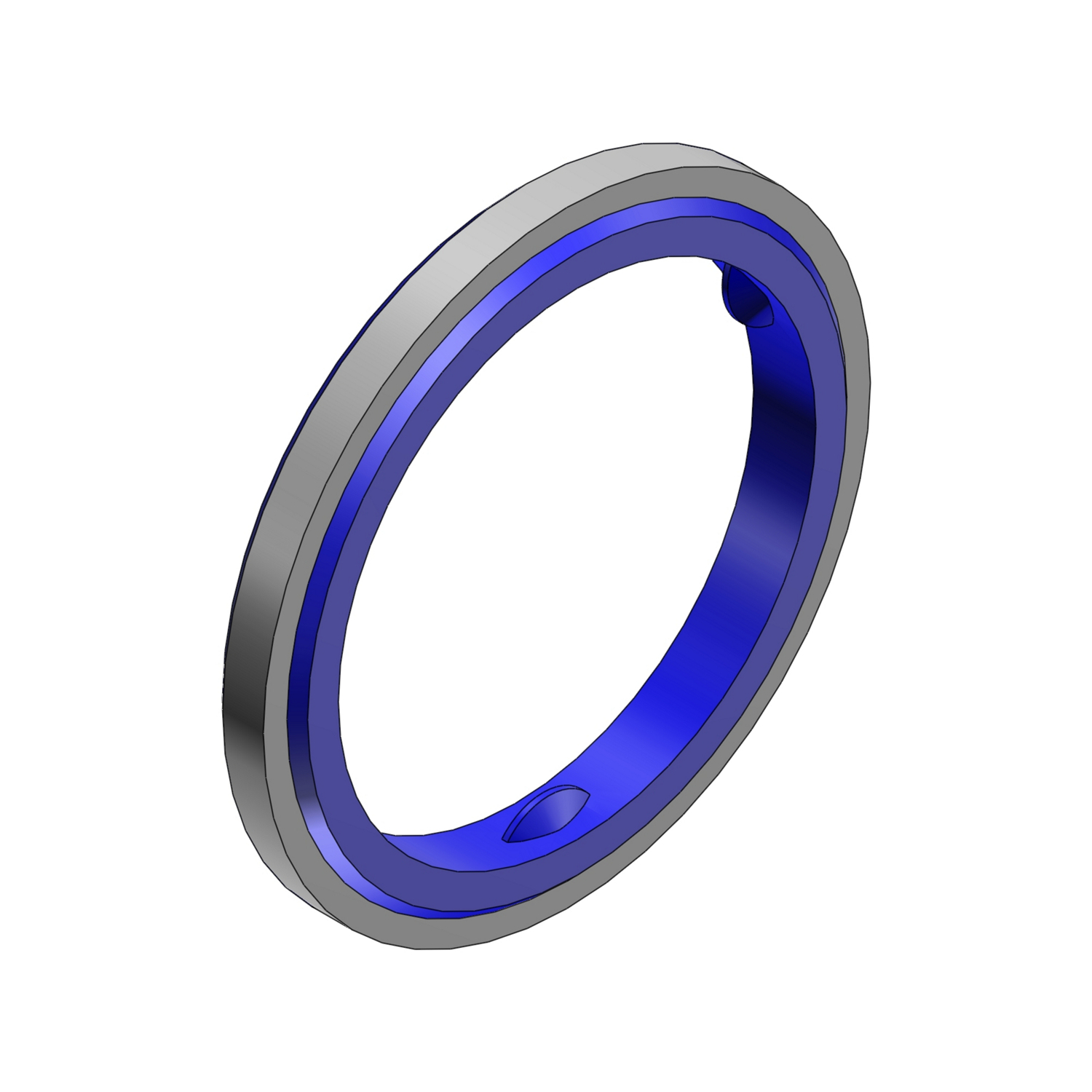5304 T&B Sealing Ring With Stainless Steel Retainer, 1 in, For Use With Rigid/IMC Conduits, Santoprene TPE/Steel, Electro-Zinc Plated