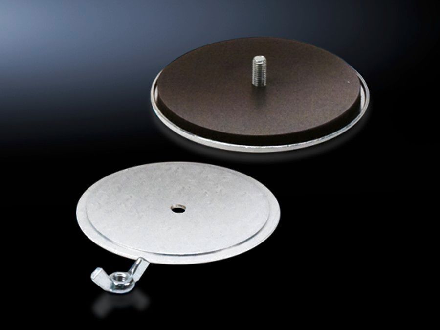 8018234 Oiltight Enclosure Hole Seal, For Use With Mini Pushbutton Hole, Carbon Steel, Powder Coated