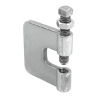 C-Clamp, with Locknut, Rod Size 1/2 Inch, Clamp Height 2-3/8 Inches, Steel