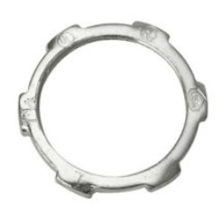 14USA Straight Insulated Set-Screw Connector Conduit Locknut, 1/2 in, For Use With Rigid/IMC Conduit, Steel