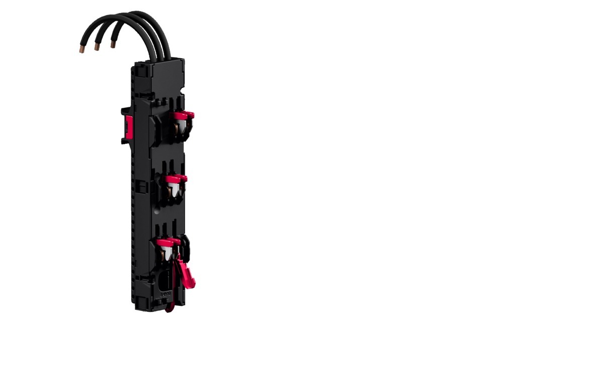 RX component adaptor 16 A AWG 14, 3-pole, W: 45 mm