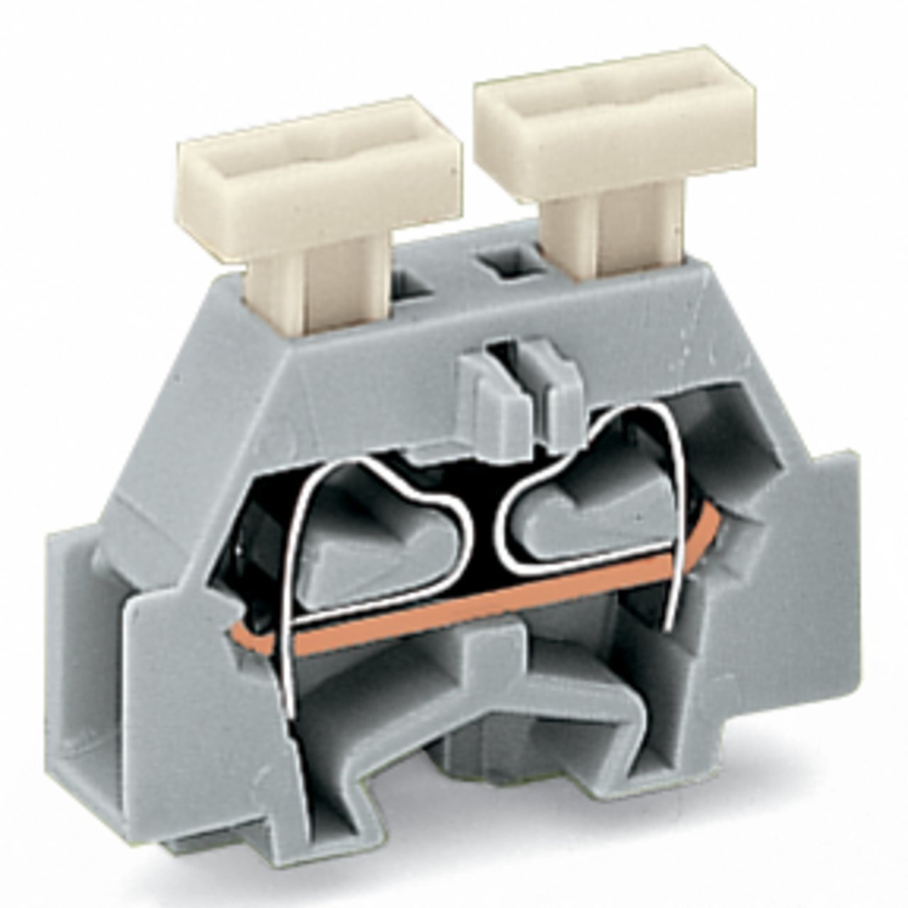 261-301/341-000 Operating Tool Conductor Terminal Block, 500 V, 24 A, 28 to 14 AWG Wire, 1 Poles, Surface Mount