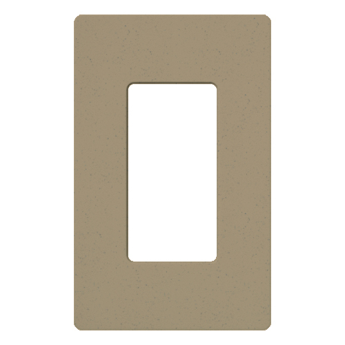 SC-1-MS SC Series Oversized Screwless Decorator Wall Plate, 1 Gangs, 2.94 in W x 4.69 in H, Plastic, Mocha Stone