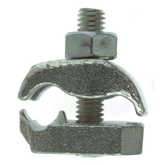 10102-TB Blackburn EZ-Ground Ground Clamp Cable Tray Connector, 8 to 2 AWG Solid/Stranded Conductor, Malleable Iron, Zinc Plated