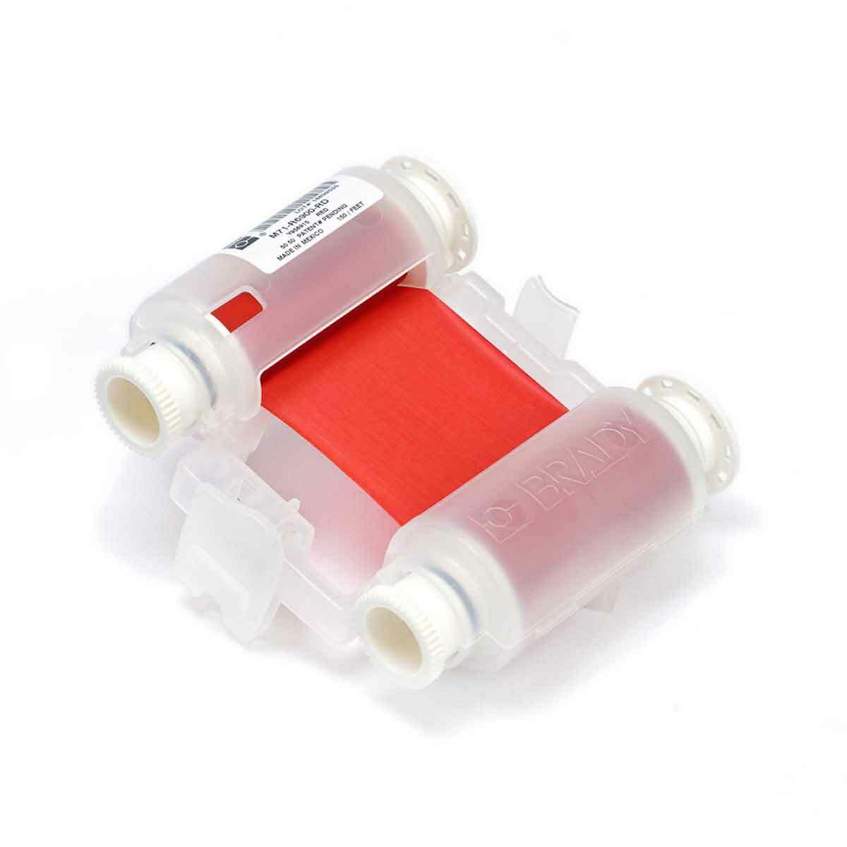 M71-R6900-RD 1-Color High Density Printer Ribbon, 150 ft L x 2 in W, Resin, Red