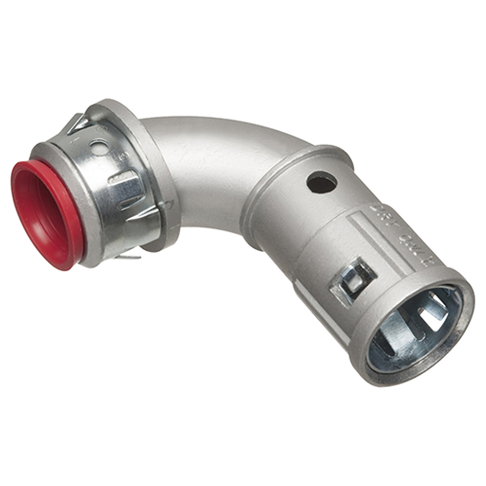 38900AST Snap2IT Cable Connector With Insulated Throat, 1/2 in Trade, 1/2 in Knockout, 0.405 to 0.6 in Cable Openings, Die Cast Zinc/Steel
