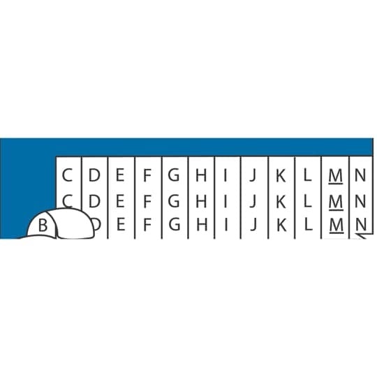 WCRS E-Z Code Solid Letter Wire Marker Card, 1-1/2 in L, Black/White, Vinyl Cloth, 72 Markers per Card
