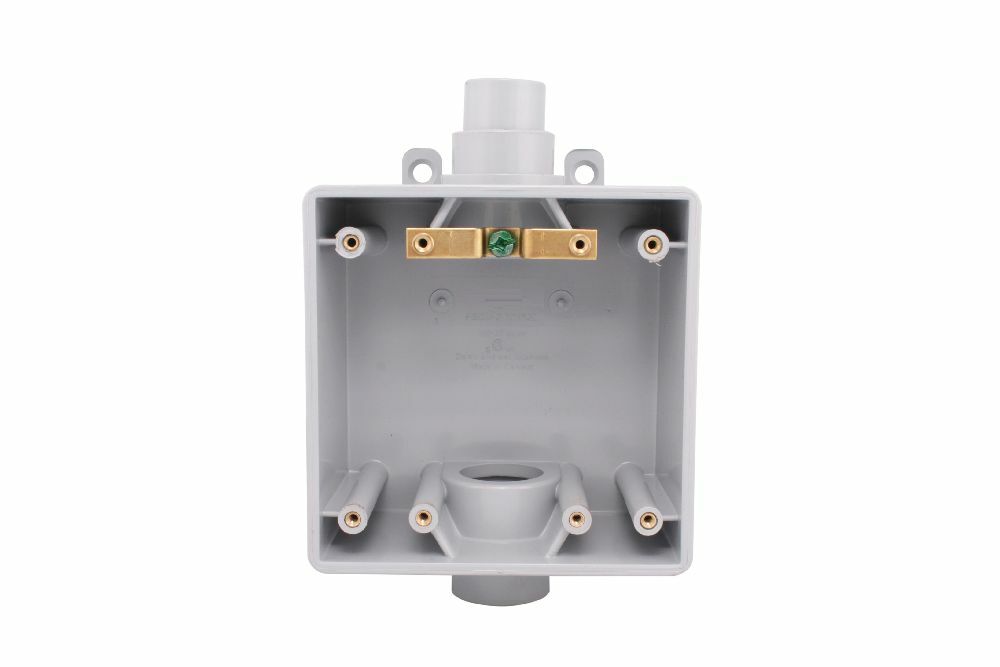 278083 F Series Gang Box, PVC, 37 cu-in Capacity, 2 Gangs