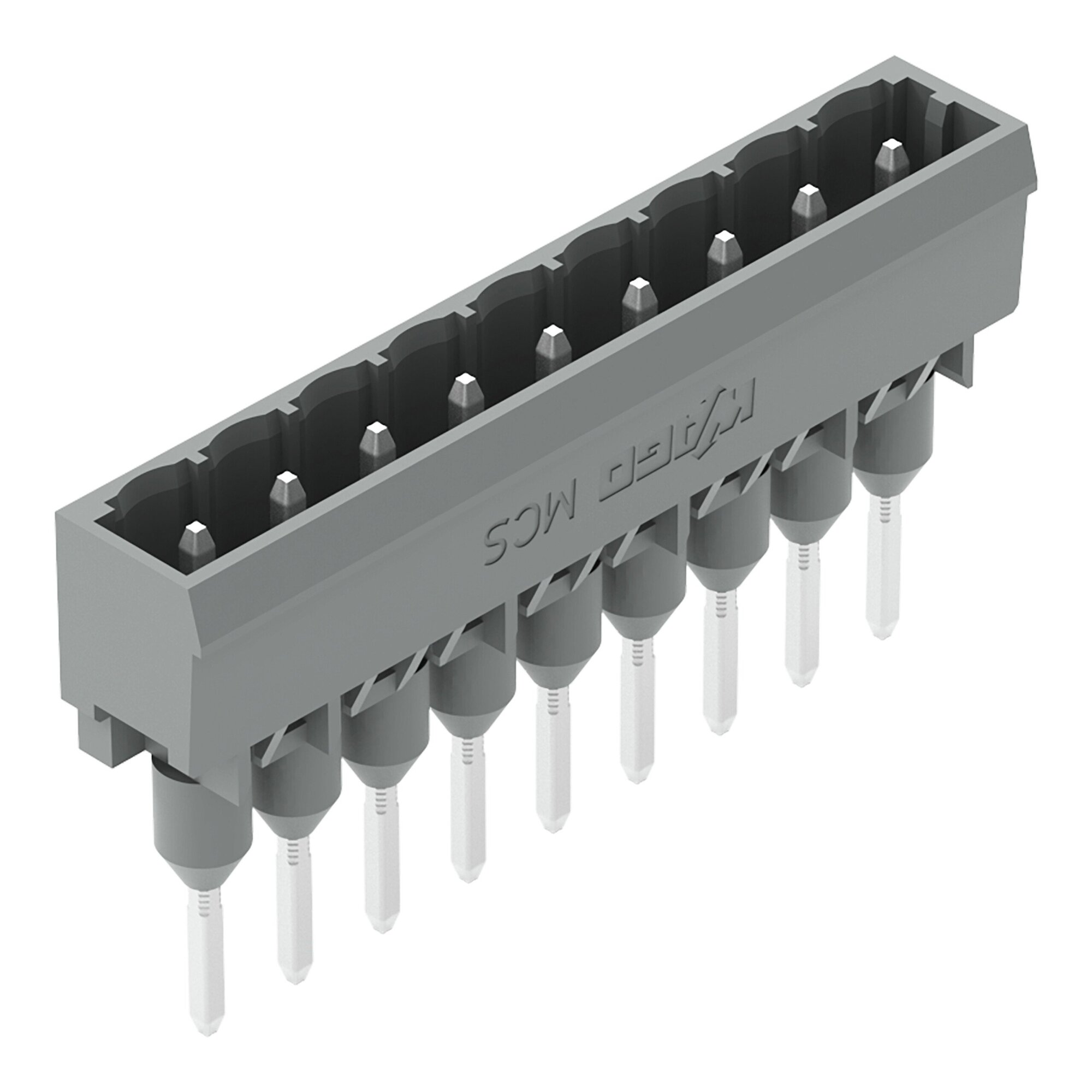 231-169/003-000 Straight Male Connector, 250 V, 9 Positions, 0.197 in, Polyamide
