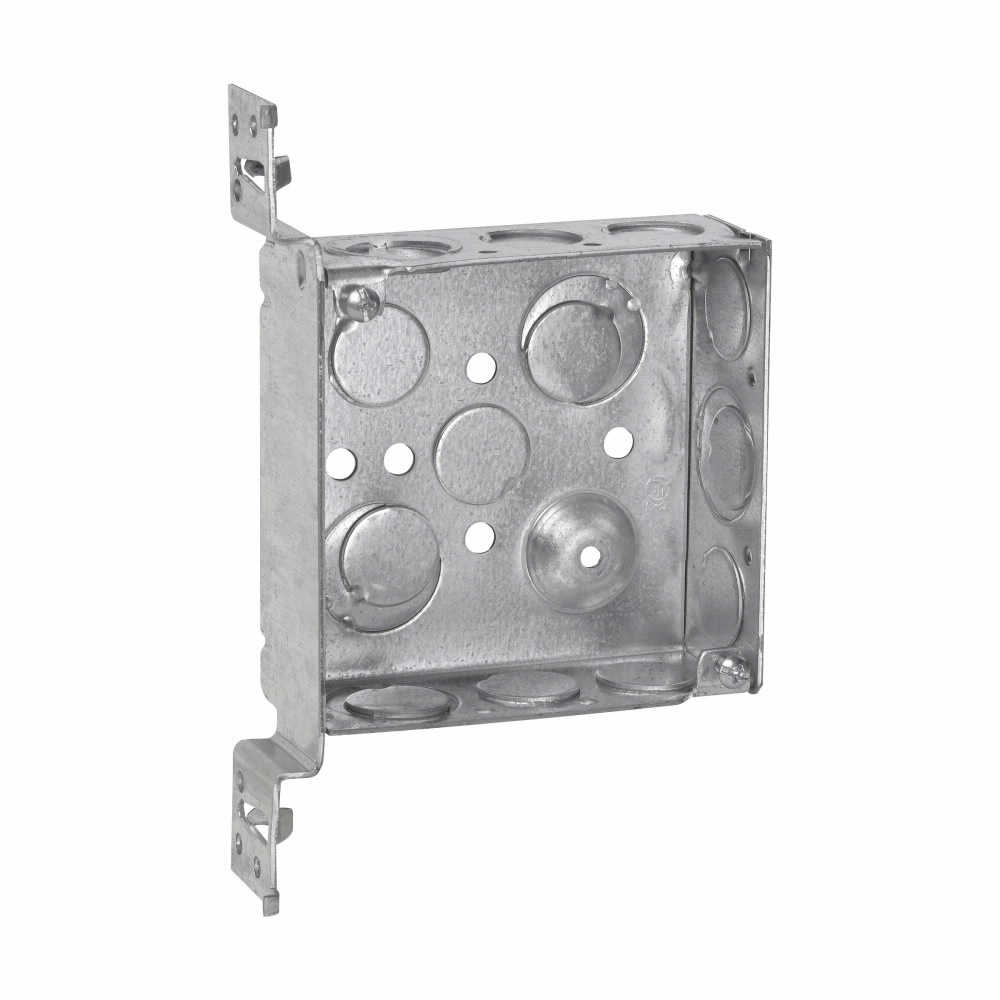 TP423 Bracket Style Welded VMS Outlet Box, Steel, 22 cu-in Capacity, 4 in H x 4 in W x 2-1/2 in D