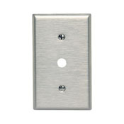 84018-40 Standard Size Traditional Wallplate, 1 Gang, 2-3/4 in W, 302 Stainless Steel, Box Mount