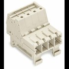 1-conductor male connector; Push-in CAGE CLAMP; 10 mm; Pin spacing 7.62 mm; 6-pole; 100% protected against mismating; DIN-35 rail mounting; 10,00 mm; light gray