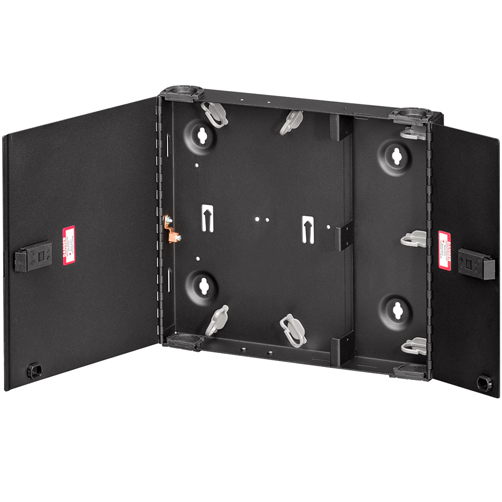 5WSML-2C OPT-X SDX Empty Small Enclosure With Dual Door, 12 in L x 14 in W x 2.16 in D, 16 ga Steel