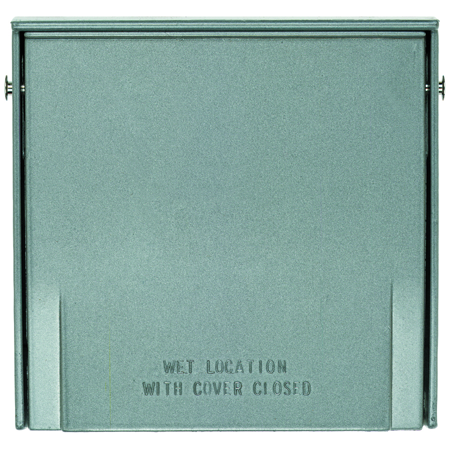 3796 Outdoor Heavy Cast Aluminum Multigang Cover, Gray