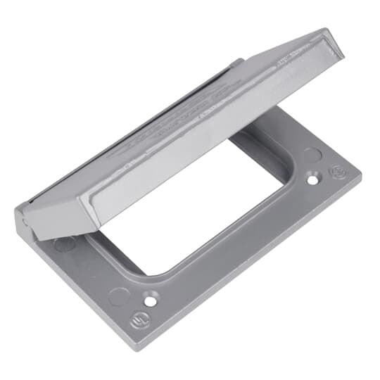 CFSH-G T&B FS/FD Weatherproof Device Box Cover, 2-13/16 in L x 4-9/16 in W, Die Cast Aluminum